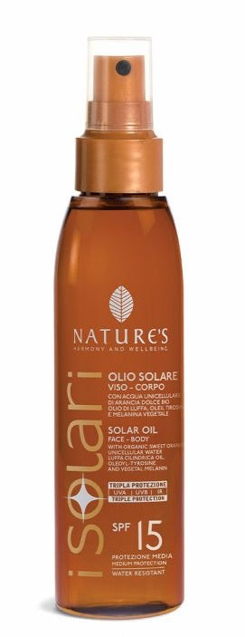 NATURE'S I SOLARI OLIO SOLARE VISO CORPO SPF 15 150 ML