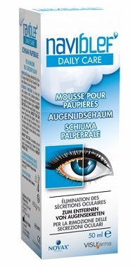NAVIBLEF DAILY CARE FOAM FOR REMOVING EYE SECRETIONS FROM EYELIDS AND EYELASHES 50 ML