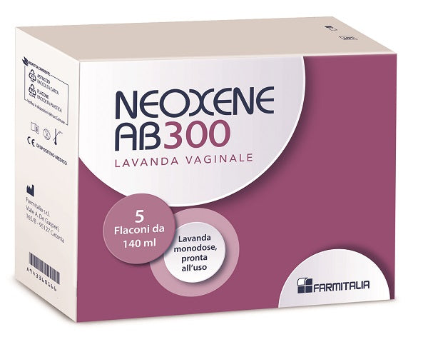 NEOXENE AB 300 VAGINAL WASH 5 BOTTLES OF 140 ML
