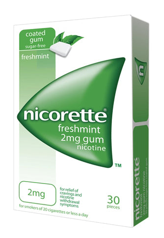 NICORETTE 2 MG MEDICATED CHEWING GUMS 30 GUMS