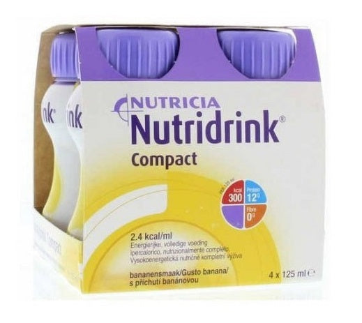 NUTRICIA NUTRIDRINK COMPACT GUSTO BANANA 4 BOTTIGLIE DA 125 ML