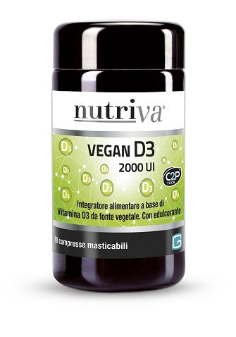 NUTRIVA VEGAN D3 60 TABLETS 2000 IU