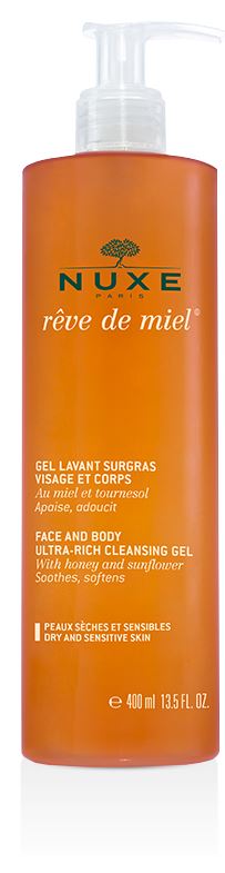 NUXE REVE DE MIEL FACE AND BODY CLEANSING GEL 400 ML