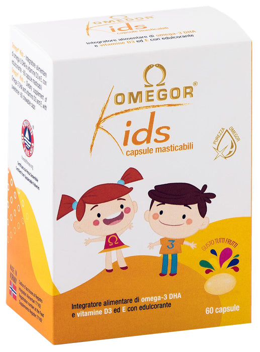 OMEGOR KIDS 60 CHEWABLE CAPSULES