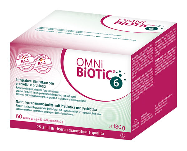 OMNI BIOTIC 6 POWDER 60 SACHETS OF 3 G