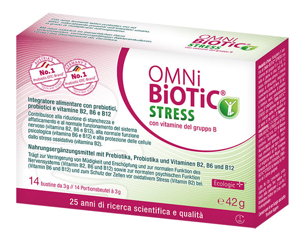 OMNI BIOTIC STRESS VITAMINS GROUP B 14 SACHETS OF 3 G