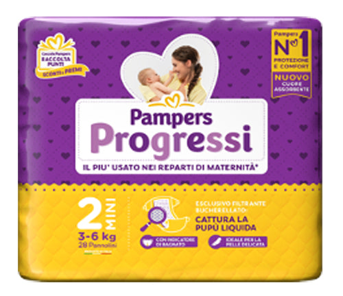 PAMPERS PROGRESSI MINI 28 PIECES
