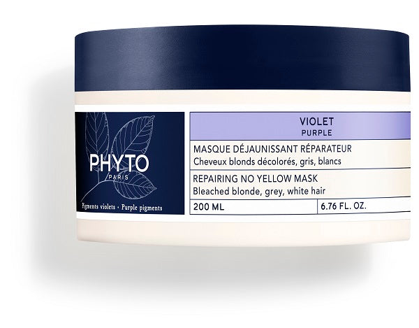 PHYTO PARIS VIOLET ANTI-YELLOW REPAIRING MASK FOR BLONDE, BLEACHED, GRAY, WHITE HAIR 200 ML