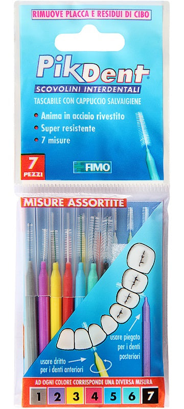 PIKDENT STUZZICOLINO 1 BUSTINA CON 7 MISURE ASSORTITE