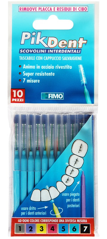 PIKDENT STUZZICOLINO 5 AZZURRO 10 PEZZI