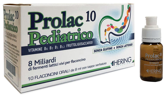 PROLAC10 PEDIATRIC LACTIC FERMENTS 10 VIALS 8 ML