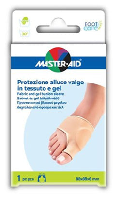 PROTEZIONE IN GEL E TESSUTO MASTER-AID FOOTCARE PER ALLUCE VALGO 1 PEZZO D5