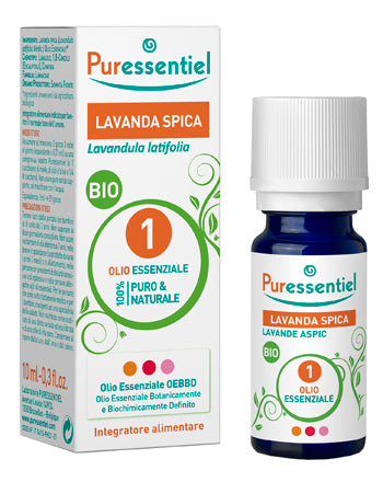 PURESSENTIEL LAVANDA SPICA OLIO ESSENZIALE BIO 10 ML