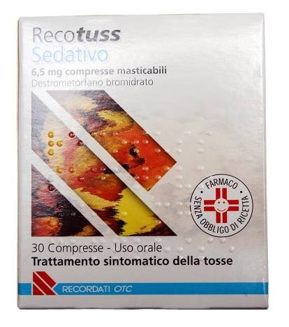 RECOTUSS SEDAT "6,5 MG COMPRESSE MASTICABILI"30 COMPRESSE"