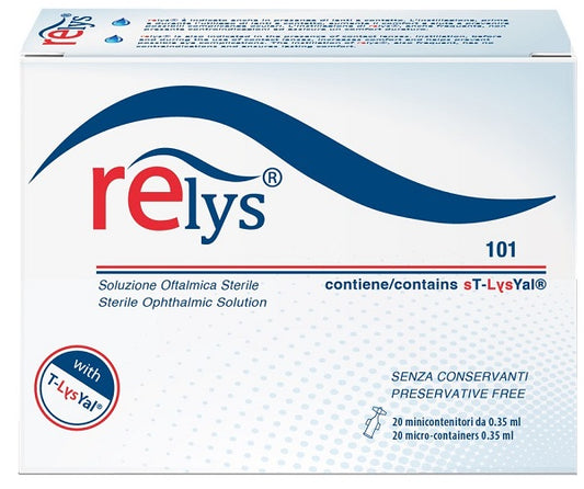 RELYS SINGLE-DOSE OPHTHALMIC SOLUTION 20 MINI-CONTAINERS OF 0.35 ML WITHOUT PRESERVATIVES