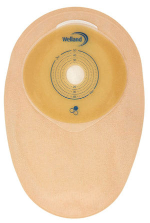 SACCA COLOSTOMIA MONOPEZZO AURUM XTRA BIODEGRADABILE MIDI OPACA RITAGLIABILE 19-50MM 30 PEZZI