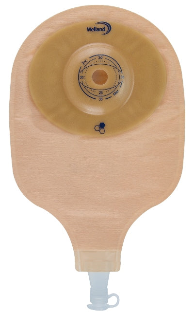SACCA PER UROSTOMIA TRASPARENTE RITAGLIABILE AURUM CONVEX URO MIDI SMALL DIAMETRO 13-25 MM 10 PEZZI