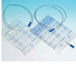 PVC NON-STERILE BED URINE COLLECTION BAG VOLUME 2 LITERS TUBE LENGTH 130 CM 30 PIECES