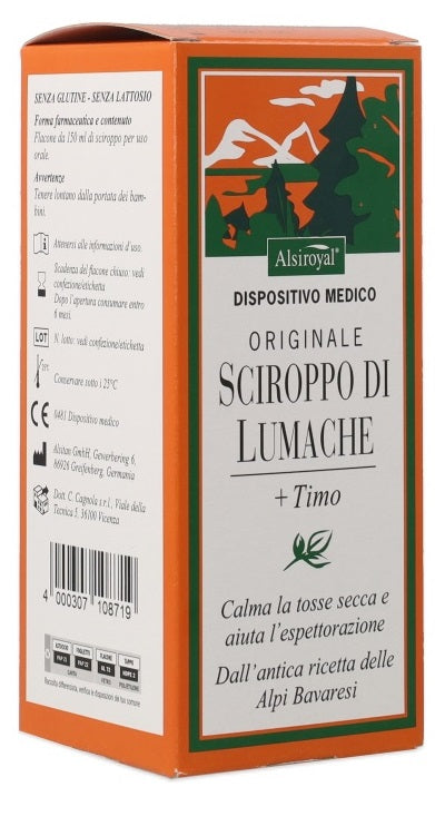 SCIROPPO LUMACHE ORIGINALE ALSITAN 150 ML