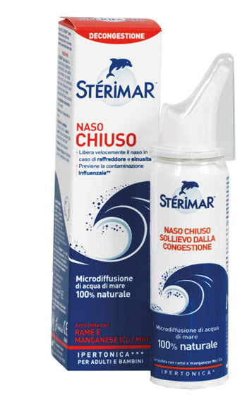 STERIMAR IPERTONICO NASO CHIUSO RAME E MANGANESE SPRAY 50 ML
