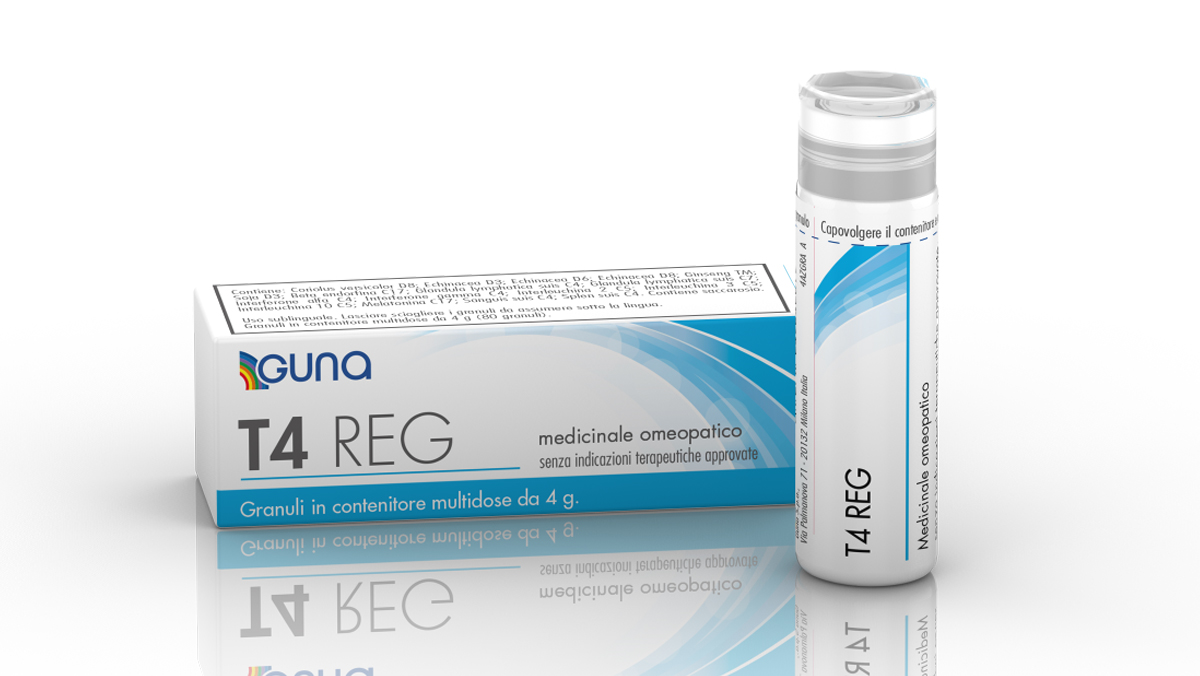 T4 REG GRANULI 1 CONTENITORE MULTIDOSE IN PP DA 4 G (80 GRANULI) CON TAPPO DISPENSATORE IN PS
