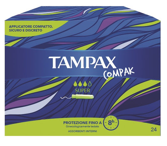 TAMPAX COMPAK SUPER 24 PEZZI