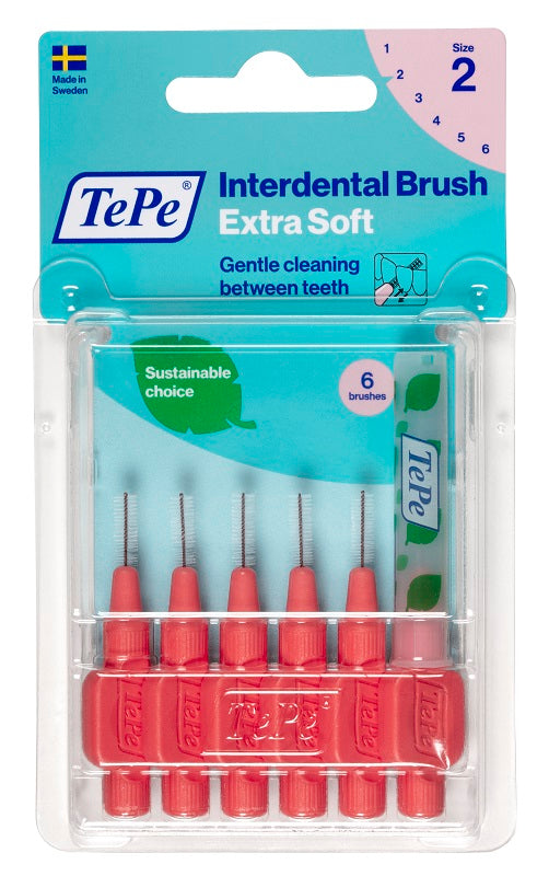 TEPE XSOFT INTERDENTAL BRUSH RED 0.5MM 6 PIECES