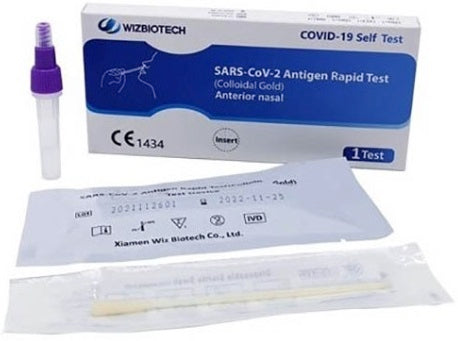 TEST ANTIGENICO RAPIDO COVID-19 AUTODIAGNOSTICO DETERMINAZIONE QUALITATIVA ANTIGENI SARS-COV-2 IN TAMPONI NASALI MEDIANTE IMMUNOCROMATOGRAFIA