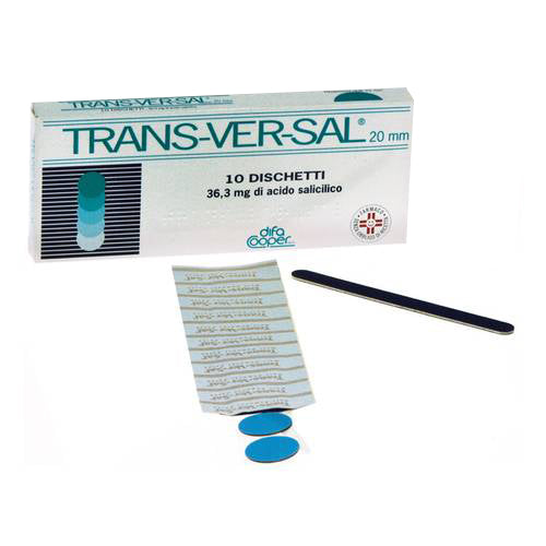 TRANSVERSAL "36,3 MG/20 MM CEROTTI TRANDERMICI"SCATOLA 10 CEROTTI TRANSDERMICI 20 MM - 10 CEROTTI DI FISSAGGIO ED UNA LIMETTA"
