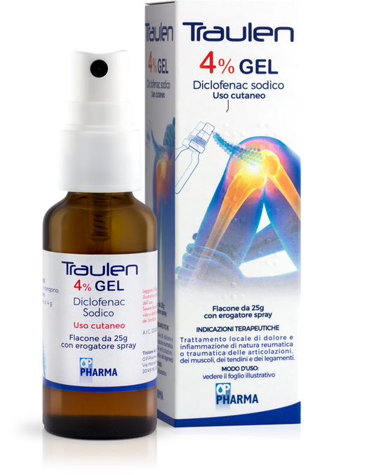 TRAULEN 4% GEL BOTTLE WITH 25 G DISPENSER