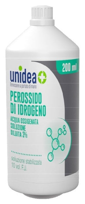 UNIDEA PEROSSIDO DI IDROGENO 10 VOLUMI 200 ML