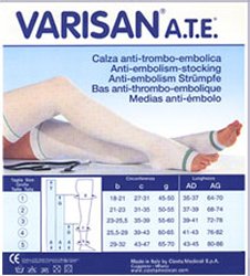 VARISAN ATE 18MMHG CALZA AUTOREGGENTE AG PA BIANCO 2