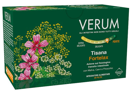 VERUM FORTELAX HERBAL TEA 20 FILTERS NEW
