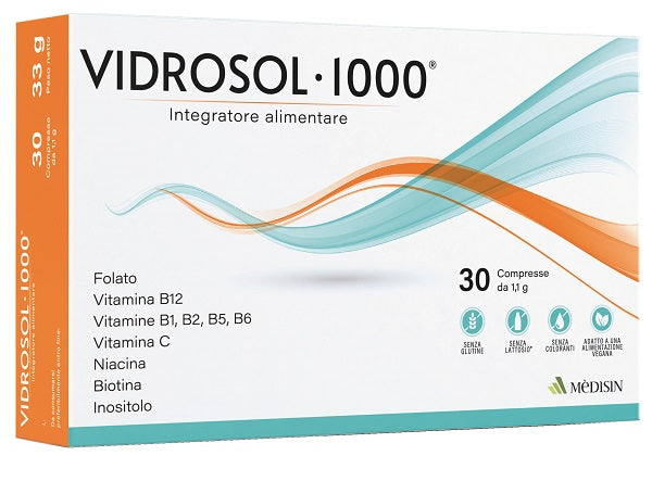 VIDROSOL 1000 30 TABLETS
