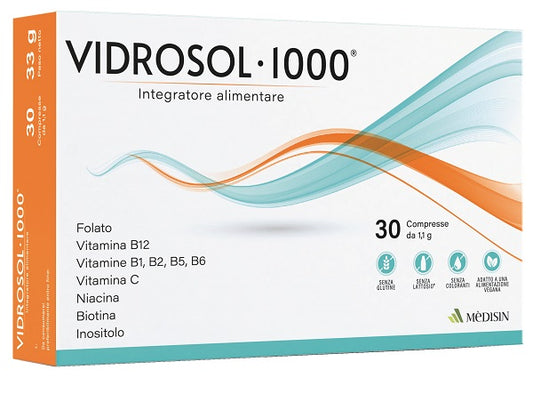 VIDROSOL 1000 30 TABLETS
