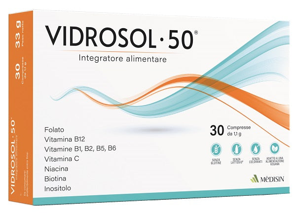 VIDROSOL 50 30 TABLETS