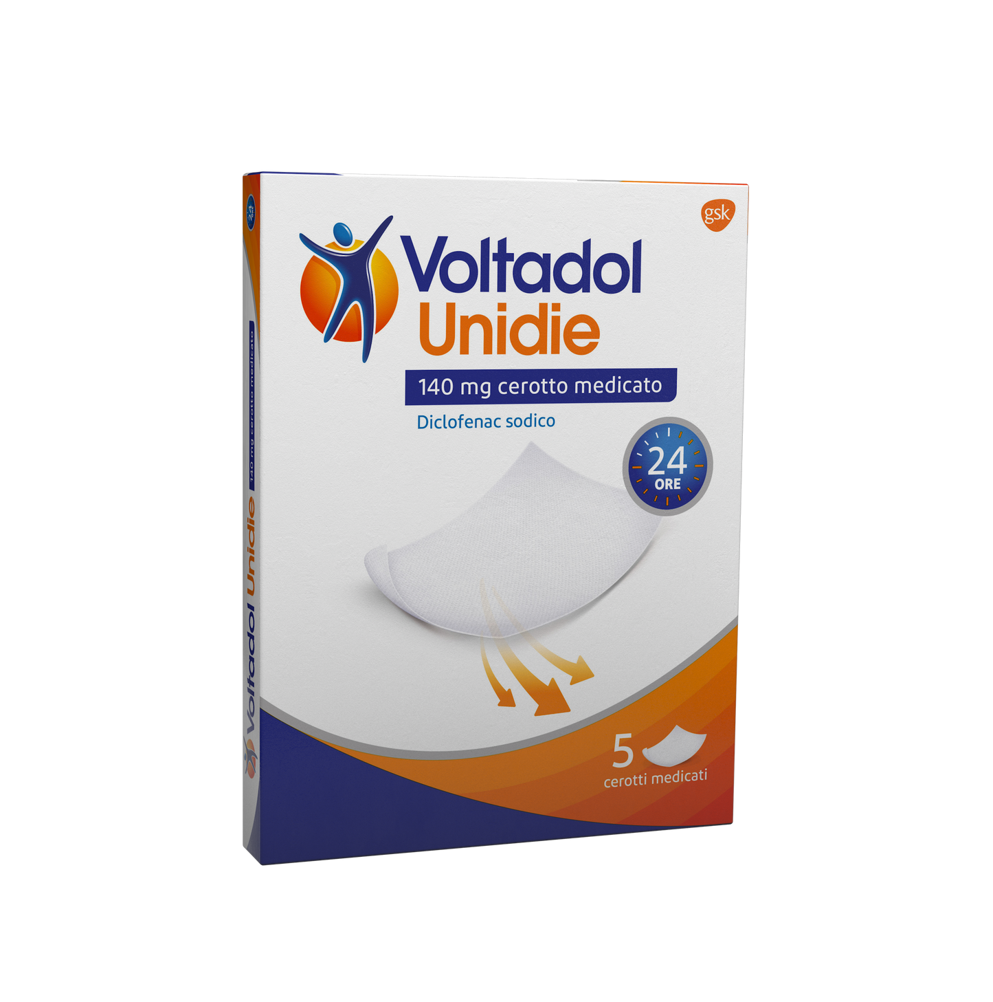 VOLTADOL UNIDIE 140 MG MEDICATED PATCHES 5 PATCHES IN PAPER/PE/AL/EAA SACHET