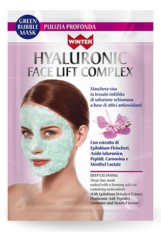 WINTER HYALURONIC FACE LIFT COMPLEX MASCHERA VISO BUBBLE PULIZIA PROFONDA 23 ML