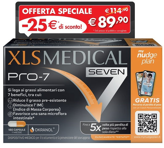 XLS MEDICAL PRO 7 180 CAPSULE TAGLIO PREZZO