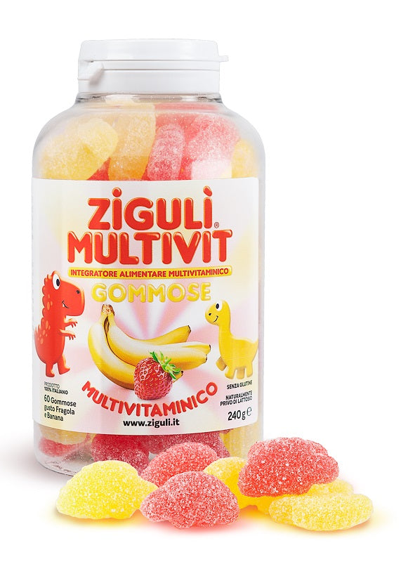 ZIGULI MULTIVIT STRAWBERRY AND BANANA 60 GUMMIES